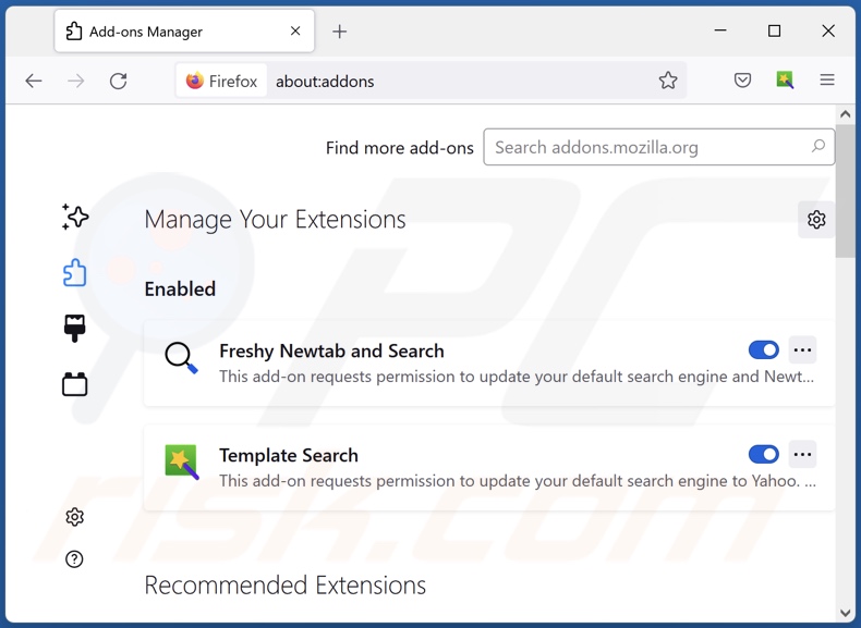 Rimozione delle estensioni di Mozilla Firefox relative a search.worldwideclockextension.com