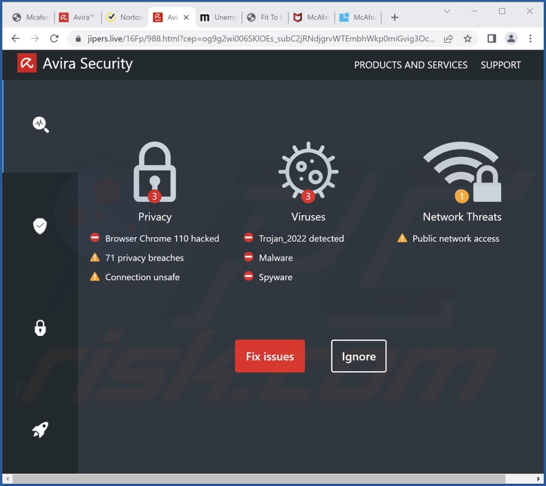 Avira Security truffa