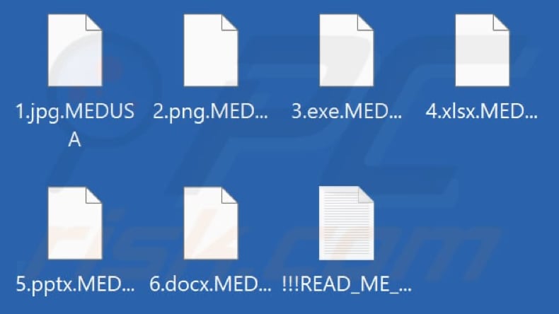 File crittografati da MEDUSA ransomware (estensione .MEDUSA)