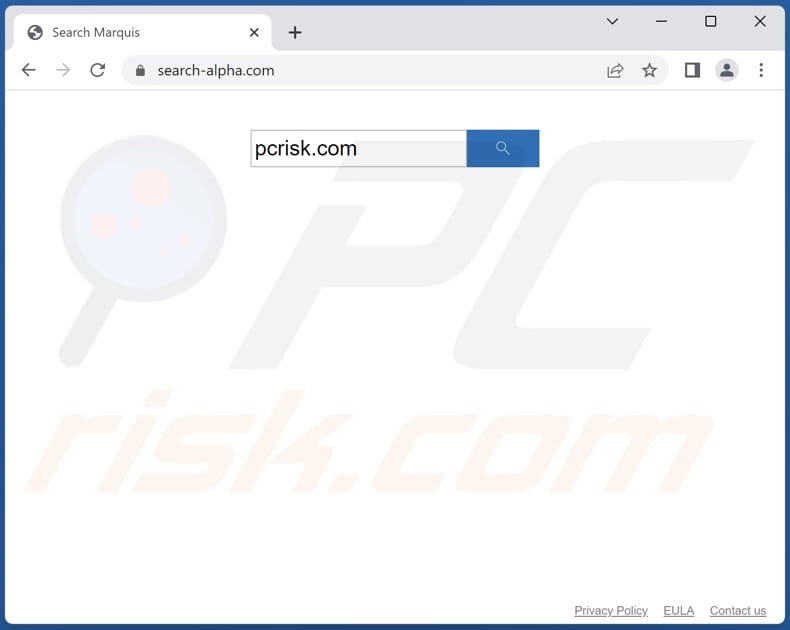 dirottatore del browser search-alpha.com su un computer Mac