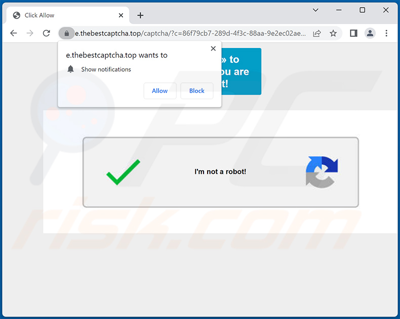 Una variante del sito web captcha[.]top (GIF)