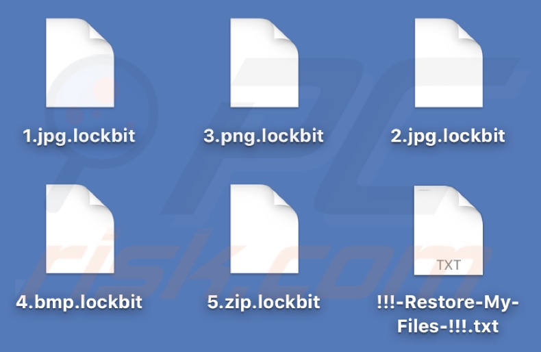 File crittografati da LockBit ransomware