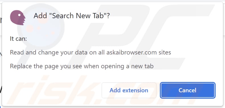 Cerca il dirottatore del browser Nuova scheda che richiede autorizzazioni