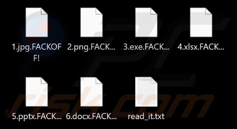 File crittografati dal malware RedEnergy (con estensione 