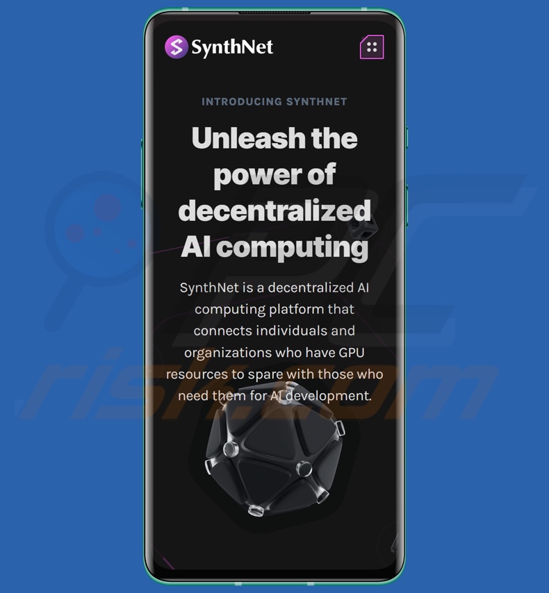 Aspetto del malware CherryBlos con il pretesto dell'app SynthNet: