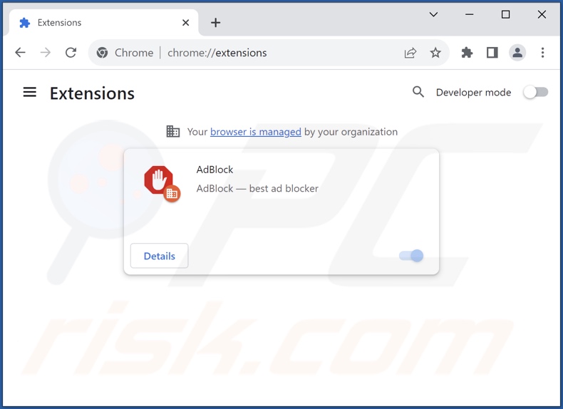 Rimozione di annunci indesiderati da Google Chrome step 2