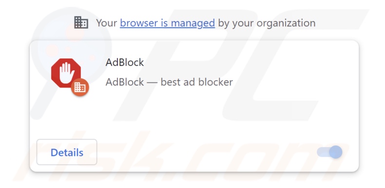 Estensione adware AdBlock