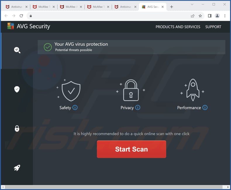 AVG Security truffa