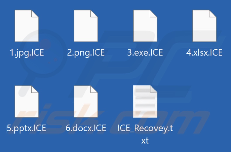 File crittografati da BLACK ICE ransomware (estensione .ICE)