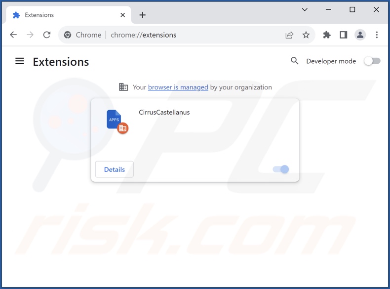 Rimozione di annunci indesiderati da Google Chrome step 2