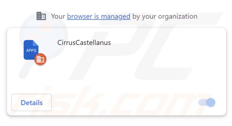 Estensione del browser Cirrus Castellanus