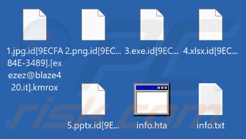 File crittografati dal ransomware Kmrox (estensione .kmrox)