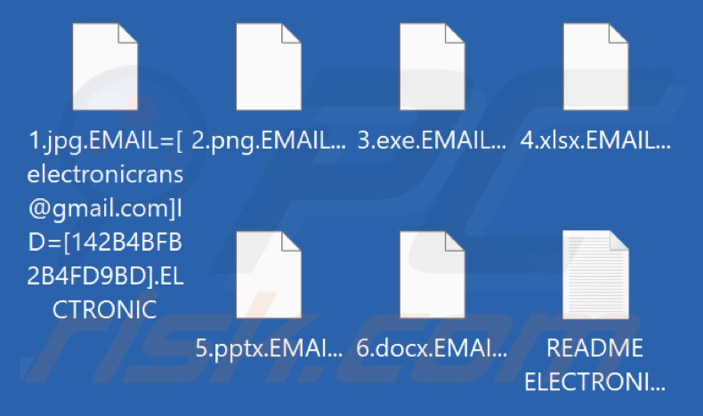 File crittografati dal ransomware electronic (estensione .ELCTRONIC)