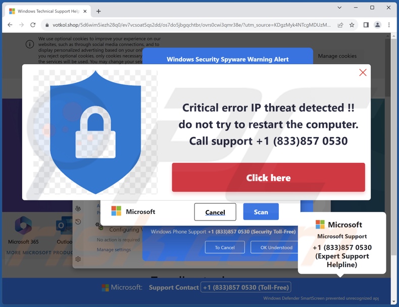 Critical Error IP Threat Detected truffa