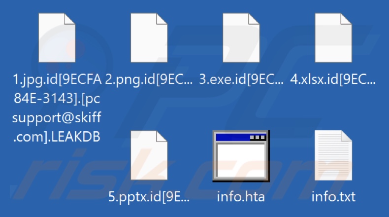 File crittografati dal ransomware LEAKDB (estensione .LEAKDB)
