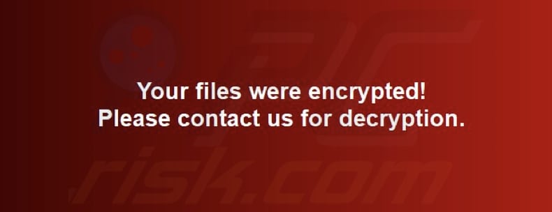 Sfondo del ransomware ChocVM