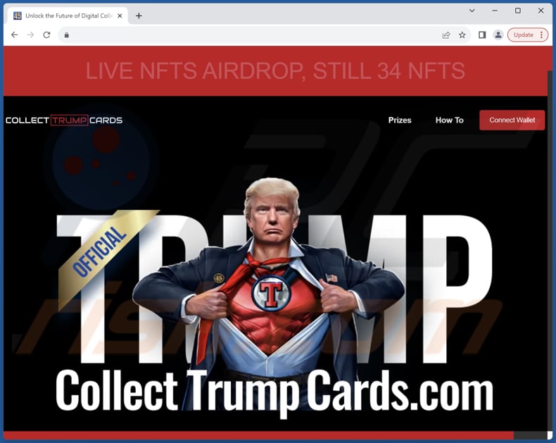 Collect Trump Cards truffa
