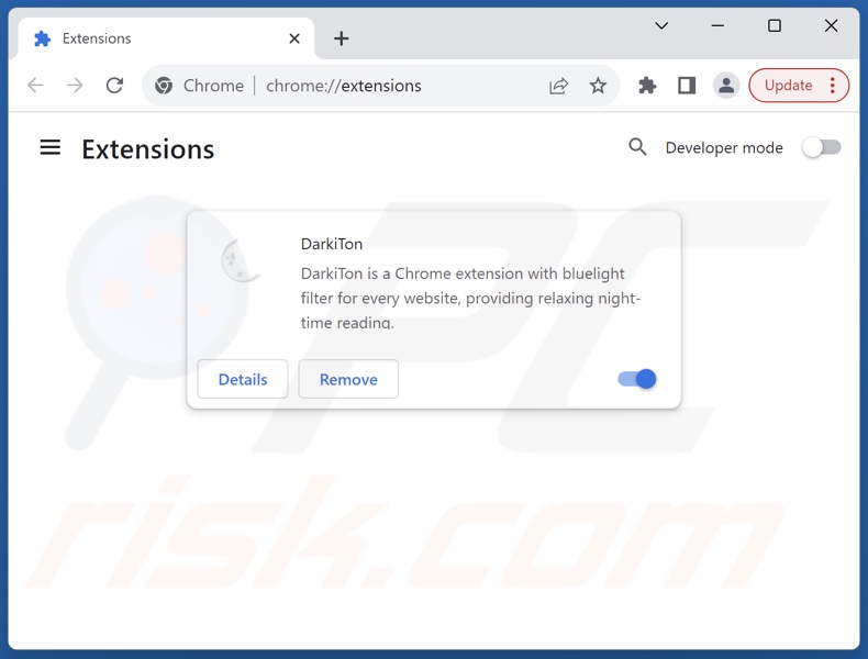 Rimozione di annunci indesiderati da Google Chrome step 2