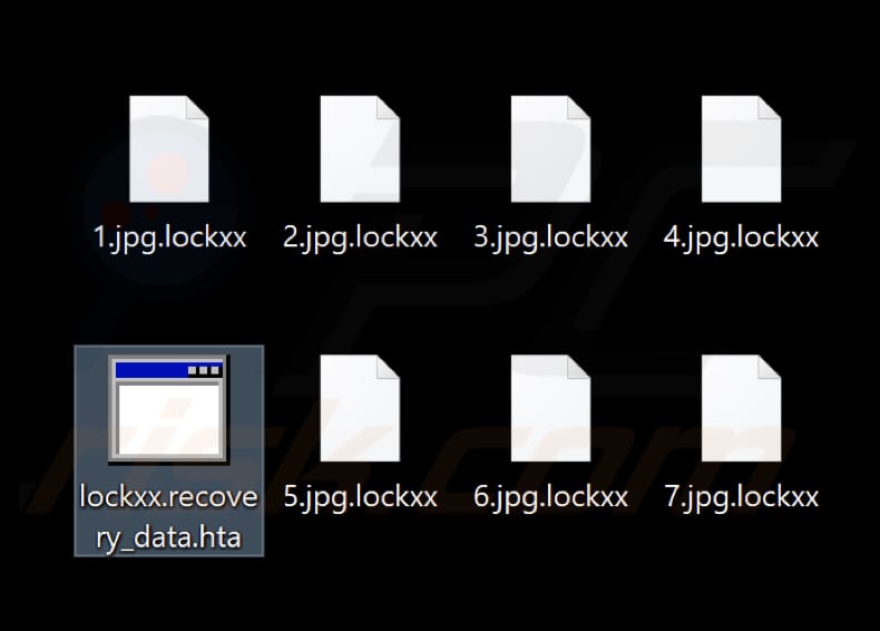 File crittografati dal ransomware Lockxx (estensione .lockxx)