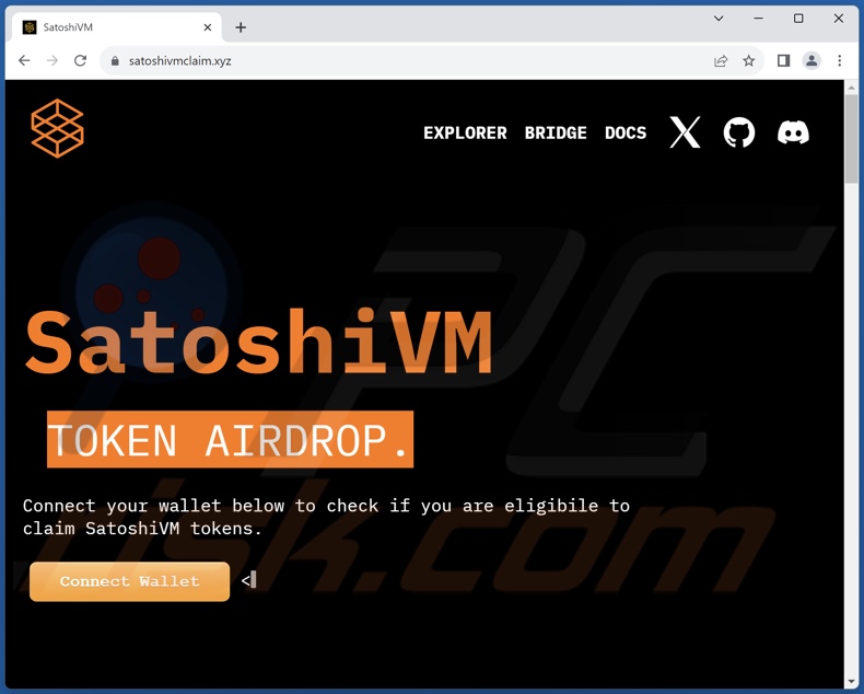 SatoshiVM Token Airdrop truffa