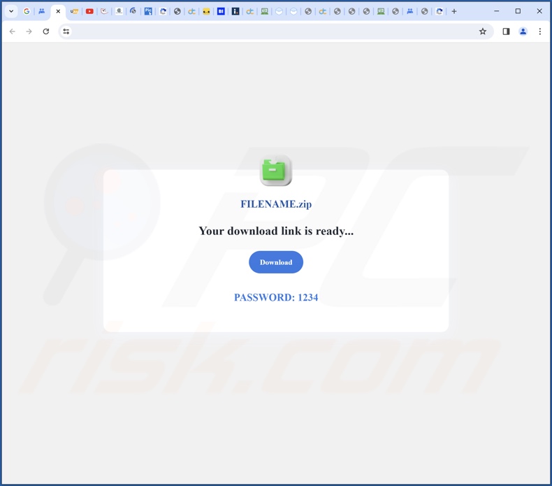 Sito web che promuove una configurazione rilevata come Trojan.Hulk