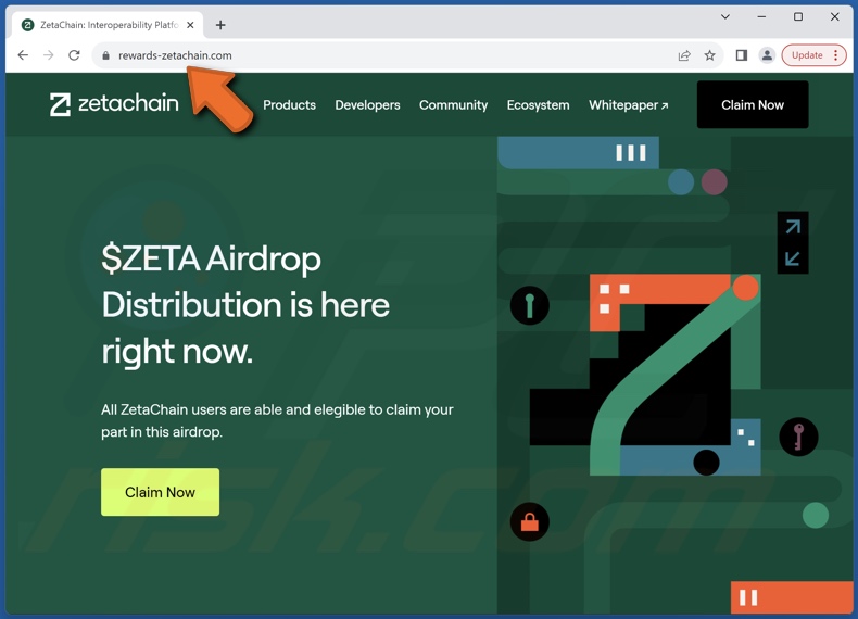 ZetaChain Airdrop truffa