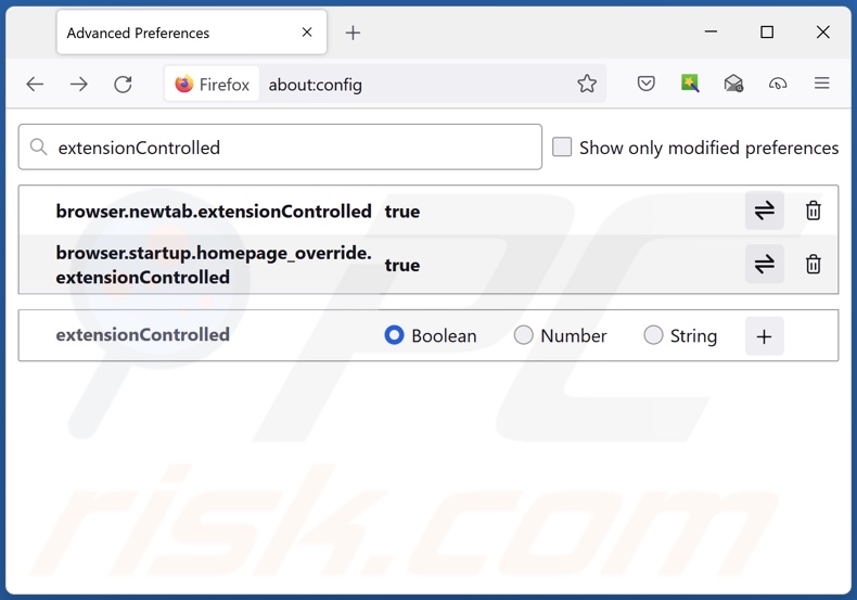 Rimozione di finditquicksearch.com dal motore di ricerca predefinito di Mozilla Firefox