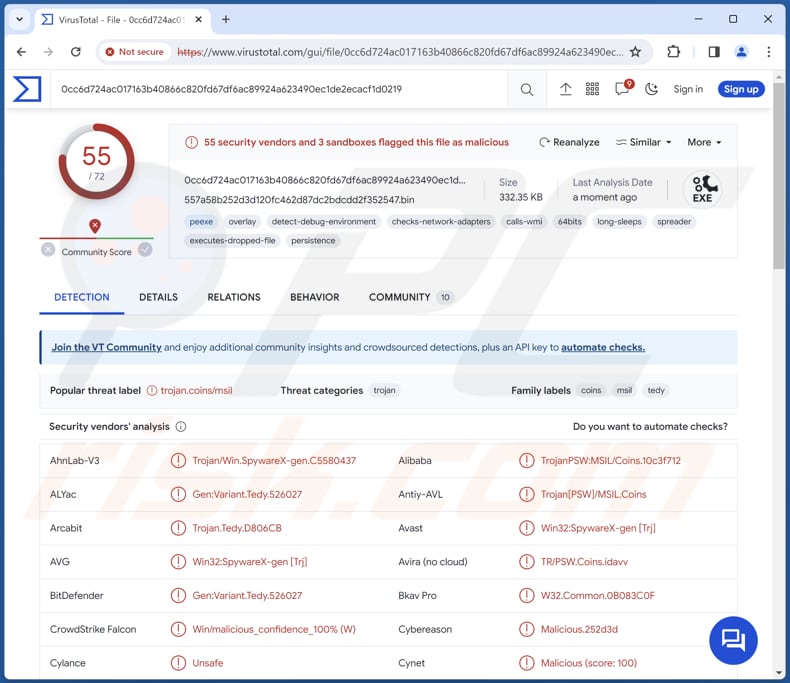 Nightingale malware