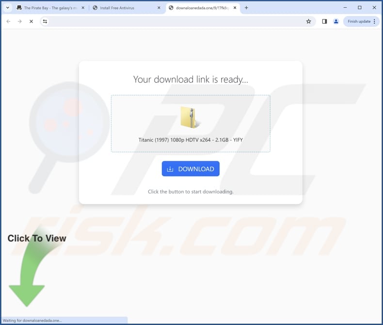 searchtosearch.com Screenshot del sito Web ingannevole che promuove un programma di installazione contenente questo browser hijacker: