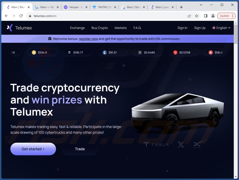 Falsi Crypto Exchange Platform truffa