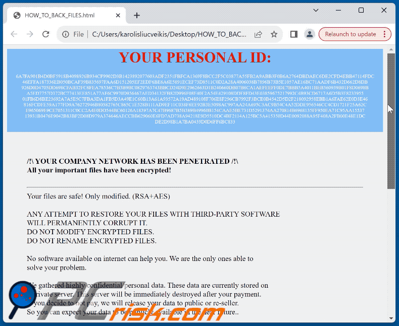 Genesis (MedusaLocker) nota di riscatto ransomware (HOW_TO_BACK_FILES.html) GIF