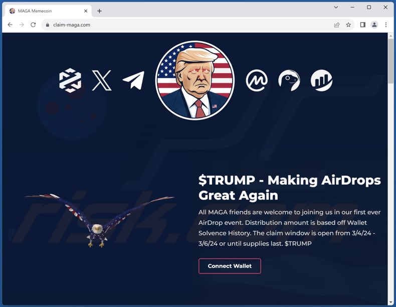 MAGA Airdrop truffa