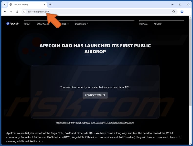 APECOIN Airdrop truffa