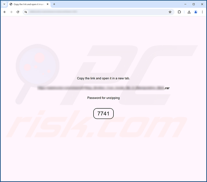 Sito web che promuove una falsa estensione per il browser di Google Sheets