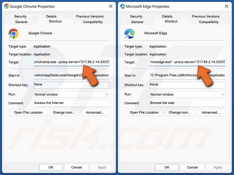 Chrome/Edge modificato da una falsa estensione di Google Sheets