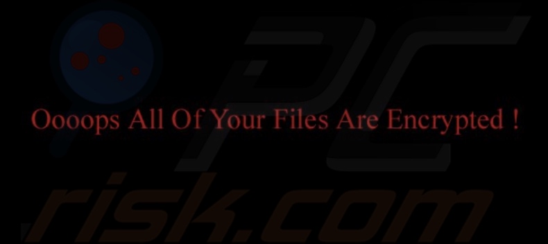 GhosHacker ransomware carta da parati