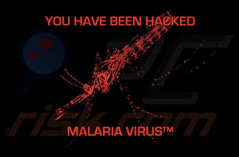 MALARIA VIRUS ransomware carta da parati