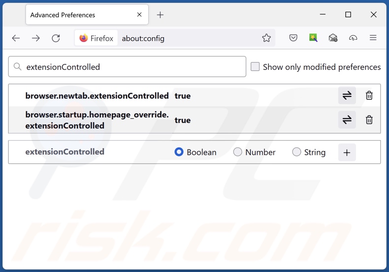 Rimozione di my-search-newtab.com dal motore di ricerca predefinito di Mozilla Firefox