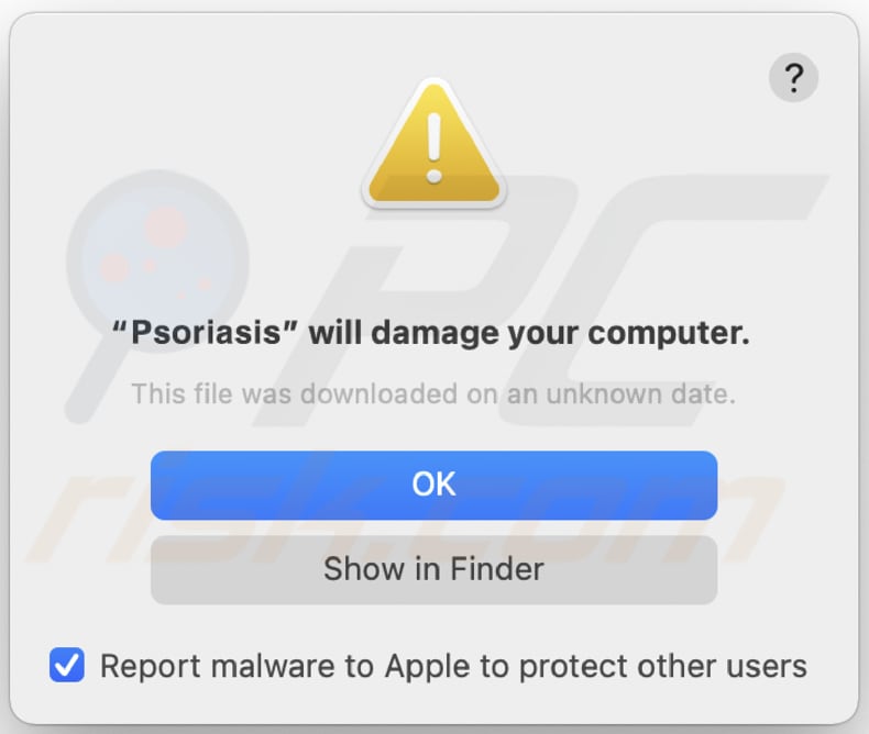 Psoriasis adware Avvertenze prima dell'installazione