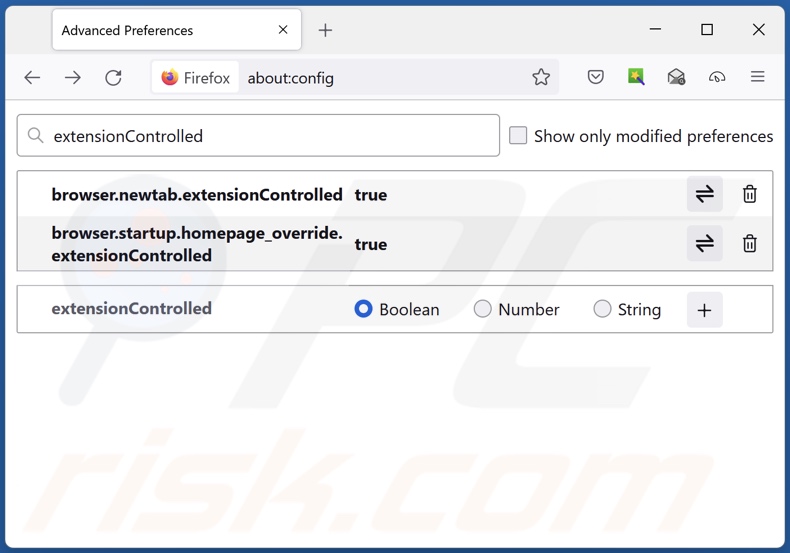 Rimozione di quest-finder.com dal motore di ricerca predefinito di Mozilla Firefox