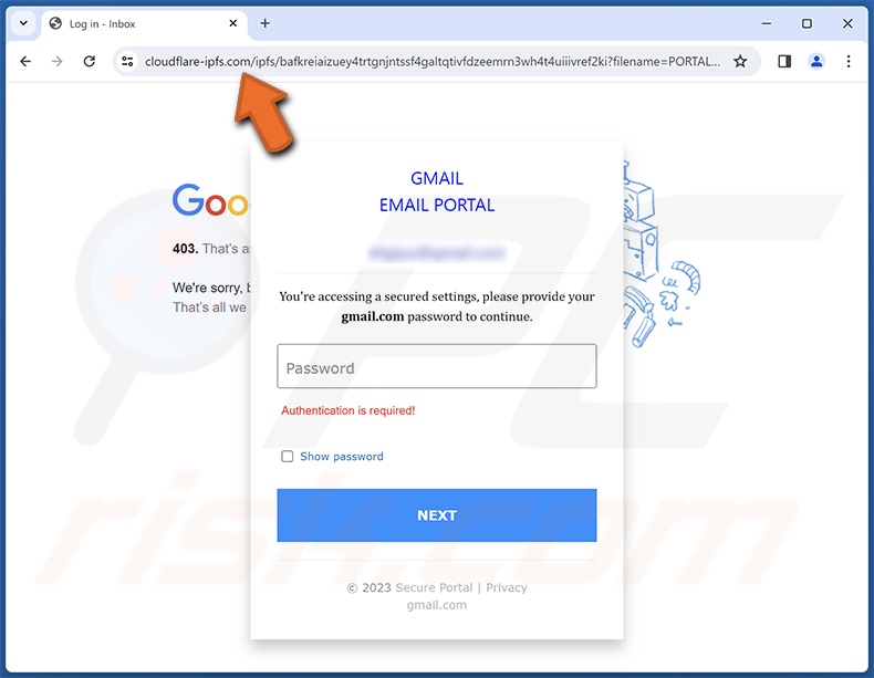 Virus Activities Were Detected e-mail truffa promossa sito di phishing