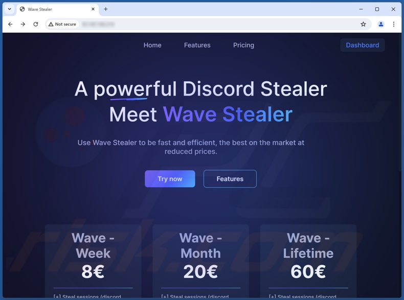 WaveStealer malware promosso online
