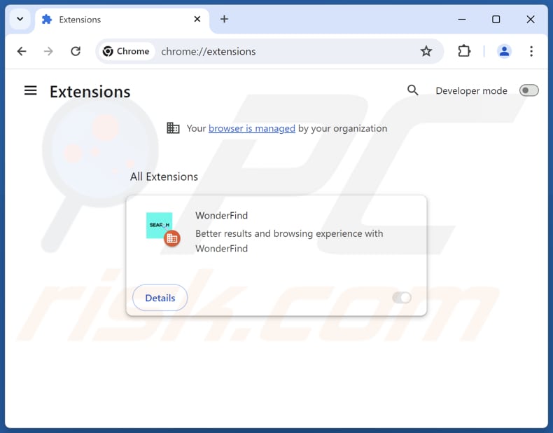Rimozione delle estensioni di Google Chrome correlate a findflarex.com