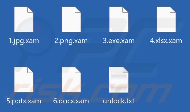 File criptati dal ransomware Xam (estensione .xam)