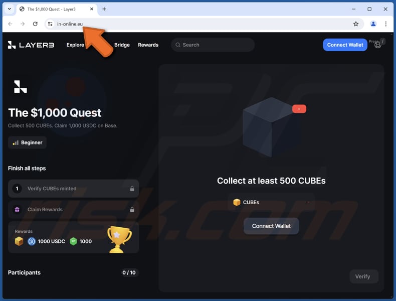 Collect 500 CUBEs truffa