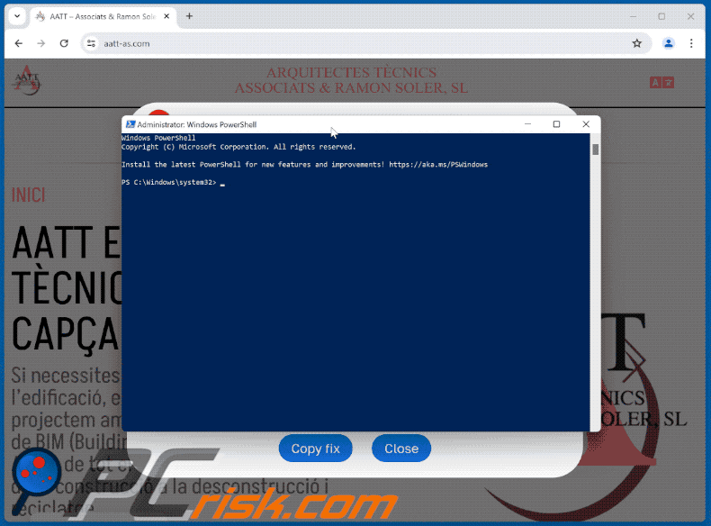 Aspetto di Qualcosa è andato storto durante la visualizzazione di questa pagina web scam