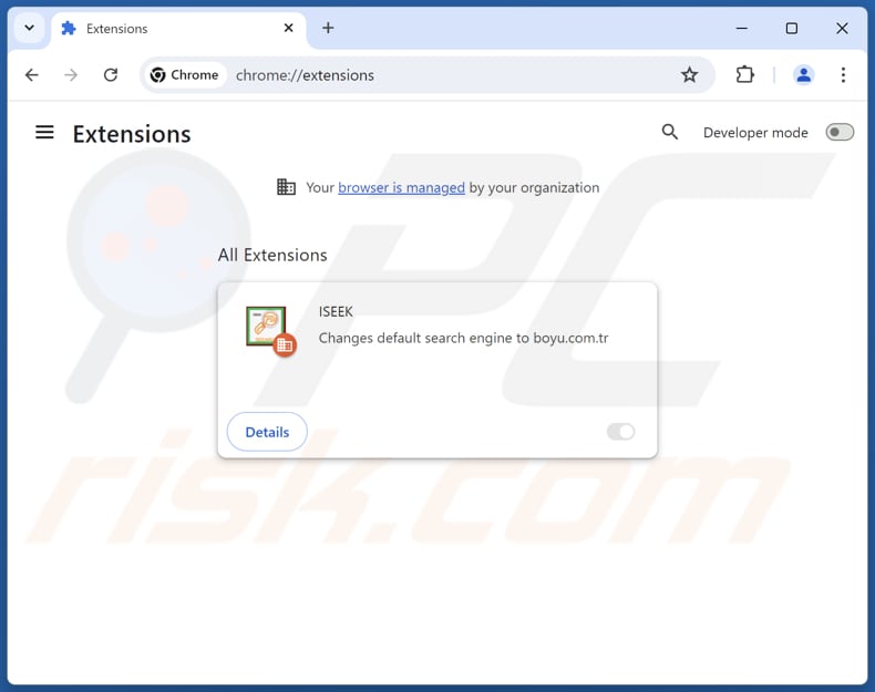 Rimozione delle estensioni di Google Chrome correlate a findflarex.com