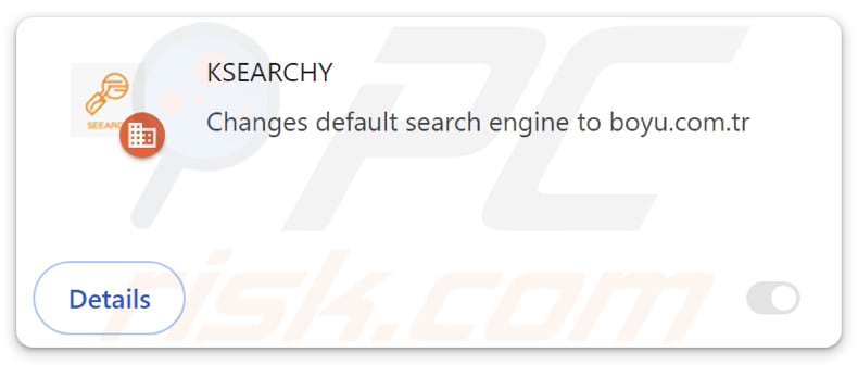 KSEARCHY dirottatore del browser