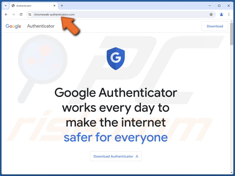 Pagina di distribuzione del malware DeerStealer
