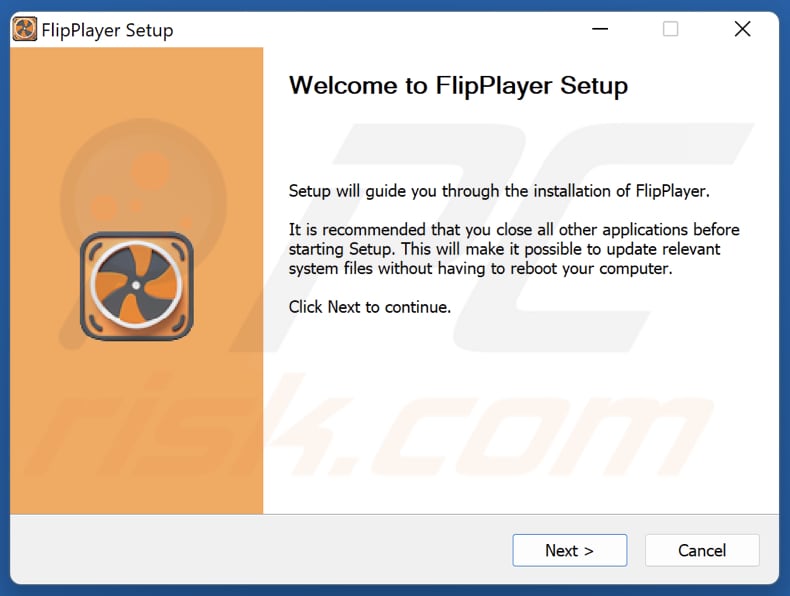 Installazione di FlipPlayer PUA